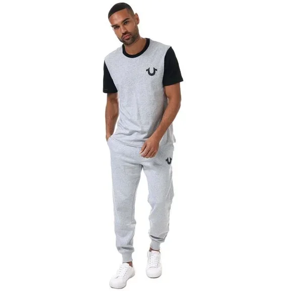 New TRUE RELIGION HS Puff Joggers Heather Grey Men's Size XL Pants